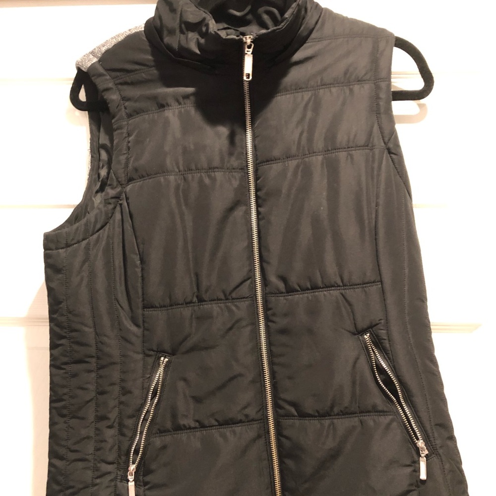 Style&Co Sport Puffer Vest with Detachable Zipper Hood